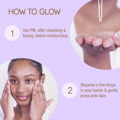 Pixi Beauty Overnight Retinol Oil in-hand texture suggests rapid absorption and a non-greasy finish.