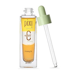 Pixi Plus C Vit Priming Oil drops on skin demonstrate immediate hydration