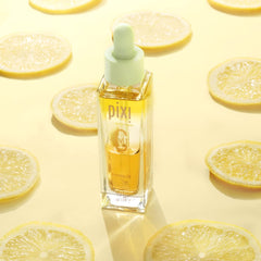Pixi Plus C Vit Priming Oil in hand showcases lightweight texture for easy blending
