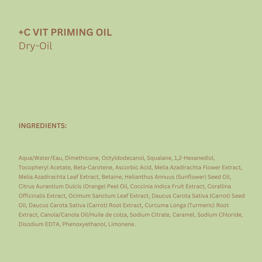 Pixi Plus C Vit Priming Oil packaging shot underscores cruelty-free branding