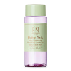 Pixi Retinol Tonic bottle close-up promoting smoother skin texture