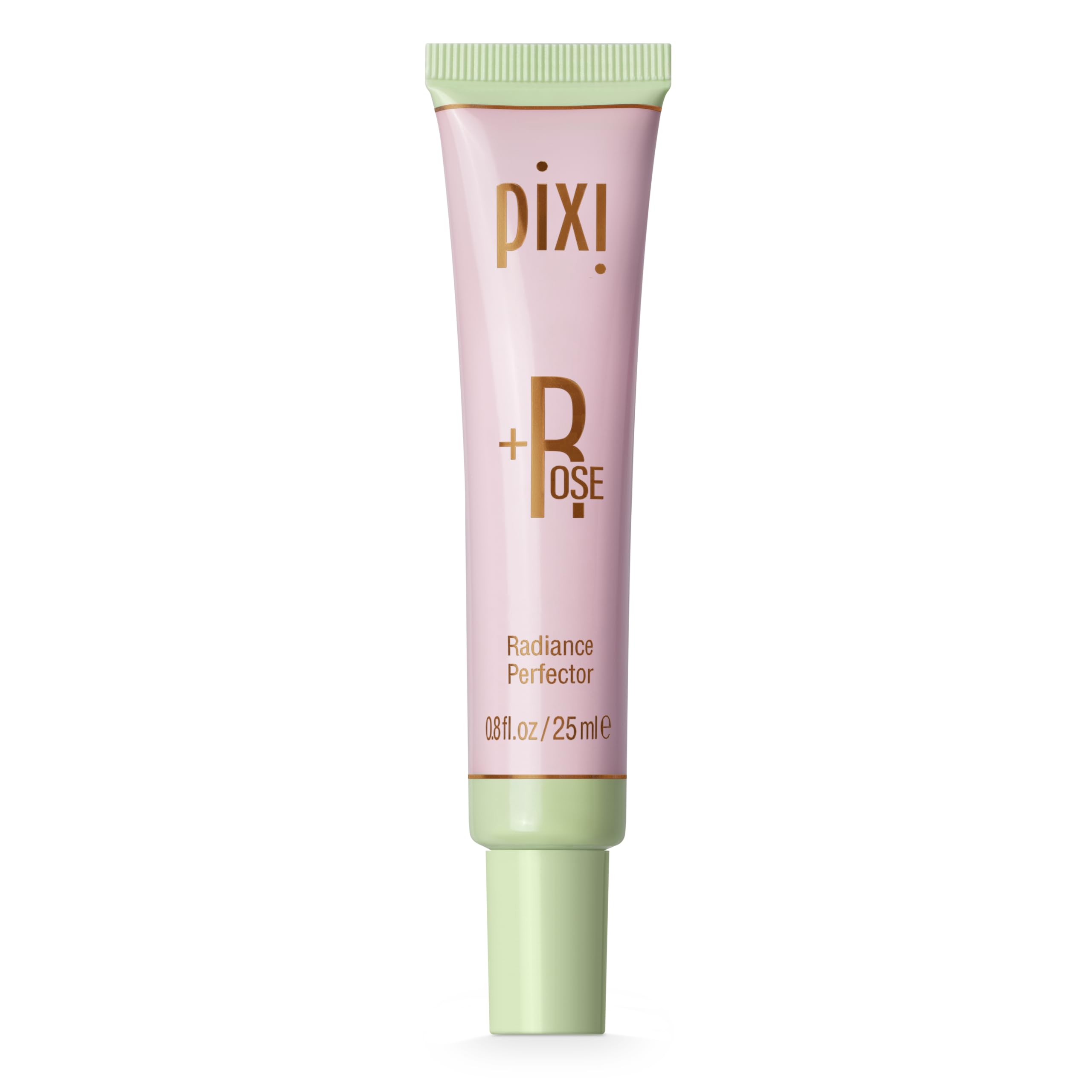 Pixi Rose Radiance Perfector bottle showing pearlescent glow for luminous skin