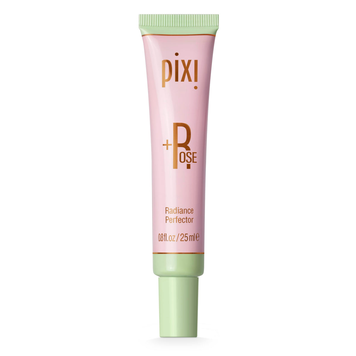 Pixi Rose Radiance Perfector bottle showing pearlescent glow for luminous skin