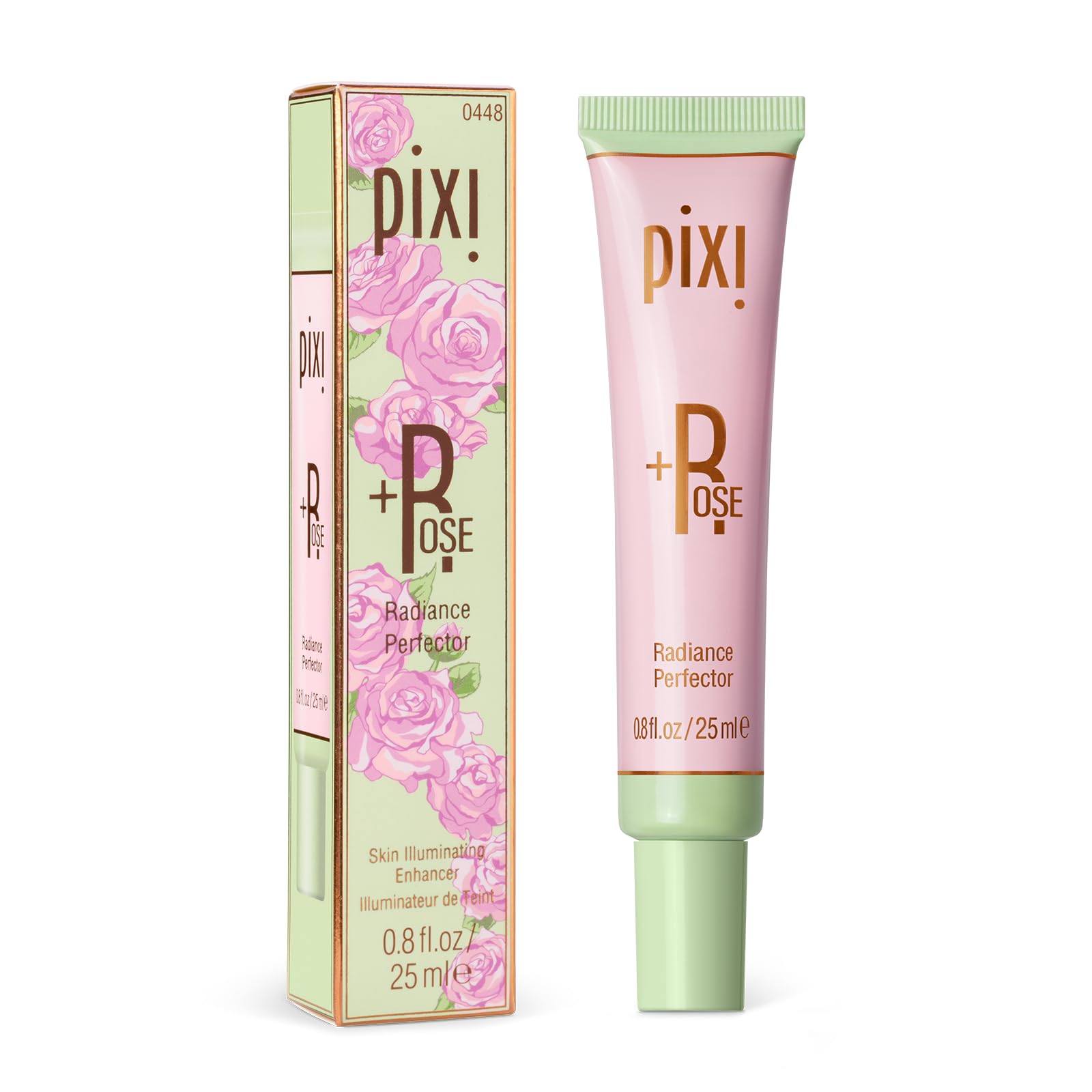 Application on cheekbone with Pixi Rose Radiance Perfector for highlight