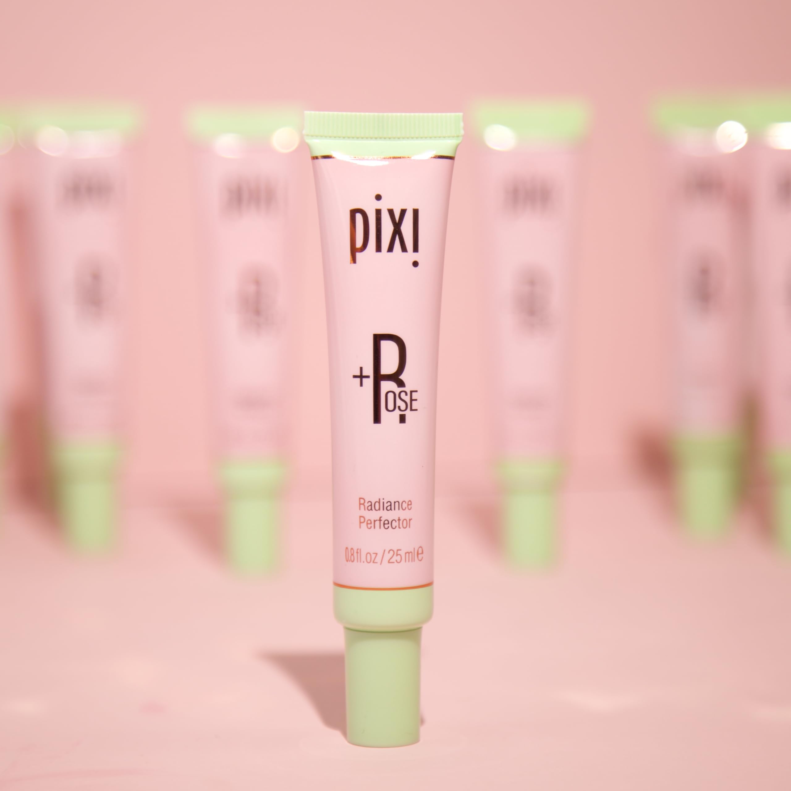 Cupid’s bow glow with Pixi Rose Radiance Perfector