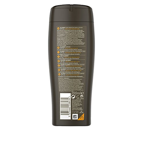 Piz Buin Allergy Lotion SPF50+ applying on arm demonstrates quick absorption.
