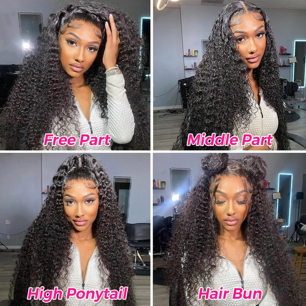 Pizazz 13x4 ear-to-ear lace supports natural parting and styling options.