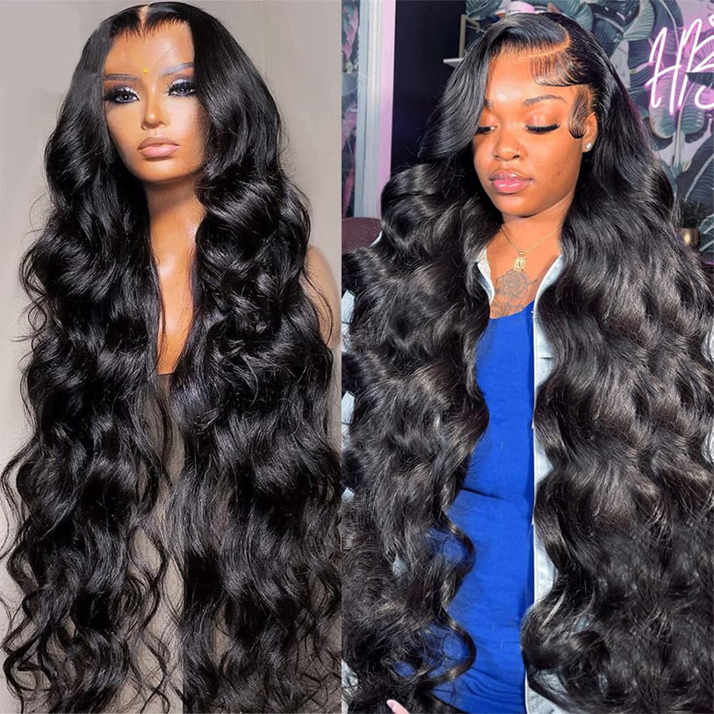 Pizazz 13x4 transparent lace front wig with natural baby hair.