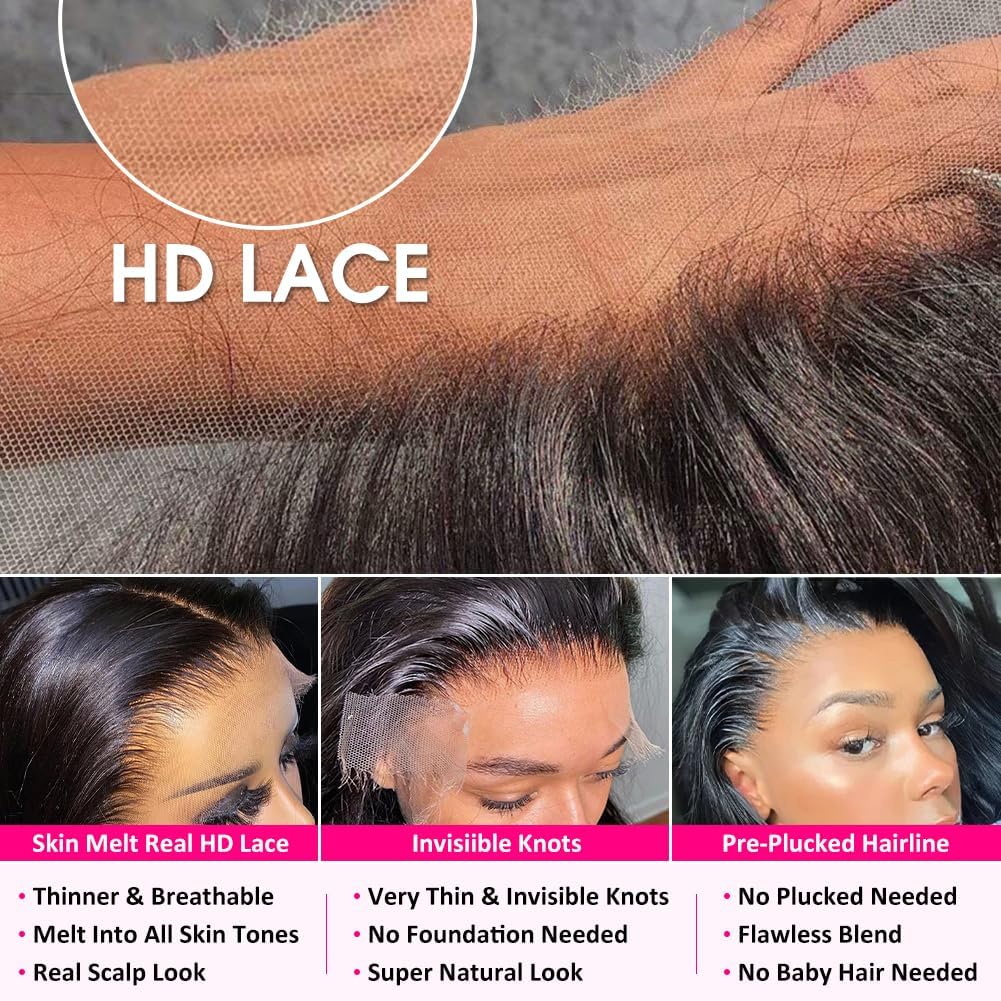 Pizazz lace wig ready for versatile parting and high ponytail styling