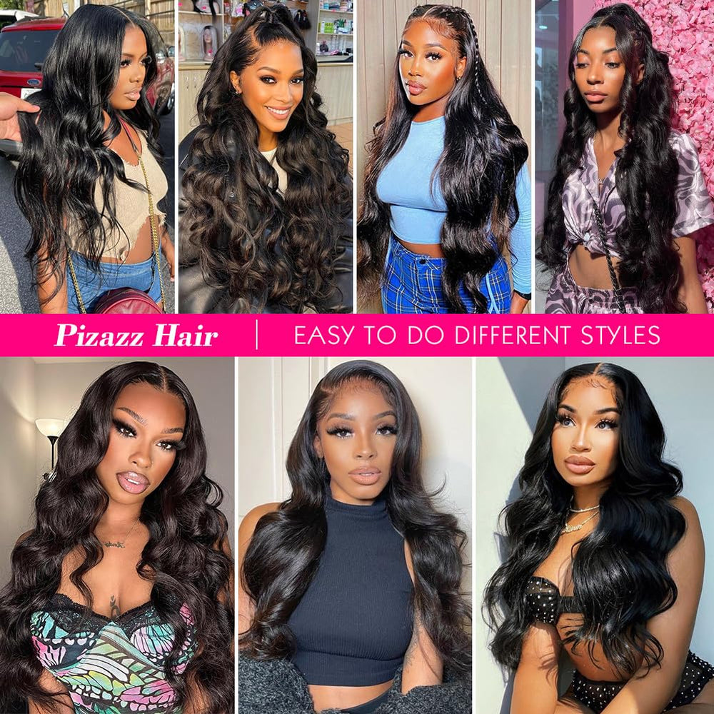 Pizazz 30 inch body wave wig offering dramatic length and movement.