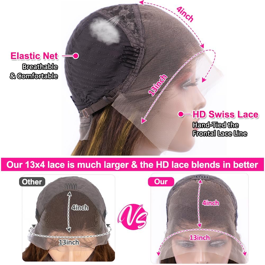 Pizazz adjustable cap with four combs ensures secure, comfortable fit.