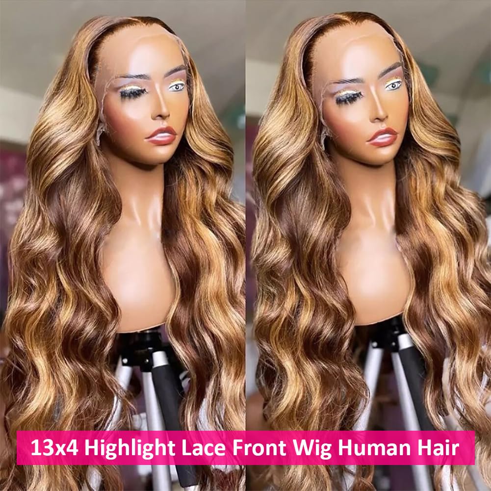 Pizazz honey blonde body wave close-up showing rich color and shine