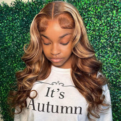 Pizazz honey blonde lace front wig 18 inch closeup shows natural hairline for seamless daily wear.