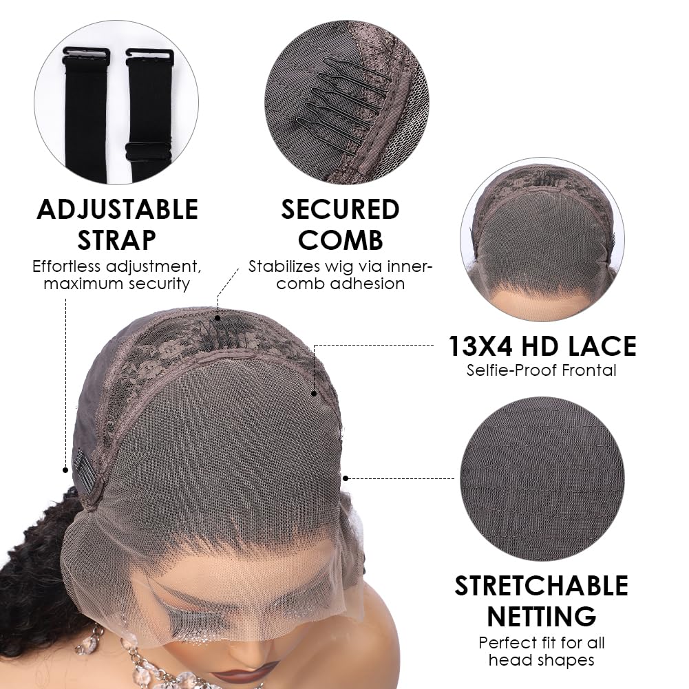 Pizazz lace front cap with 22-5 inch size for secure wear.
