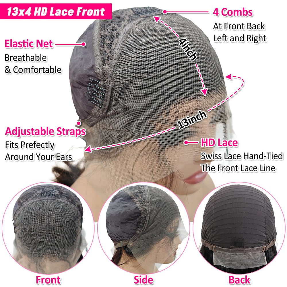 Pizazz natural-color 26-inch deep-wave hair can be dyed or bleached to customize shade.