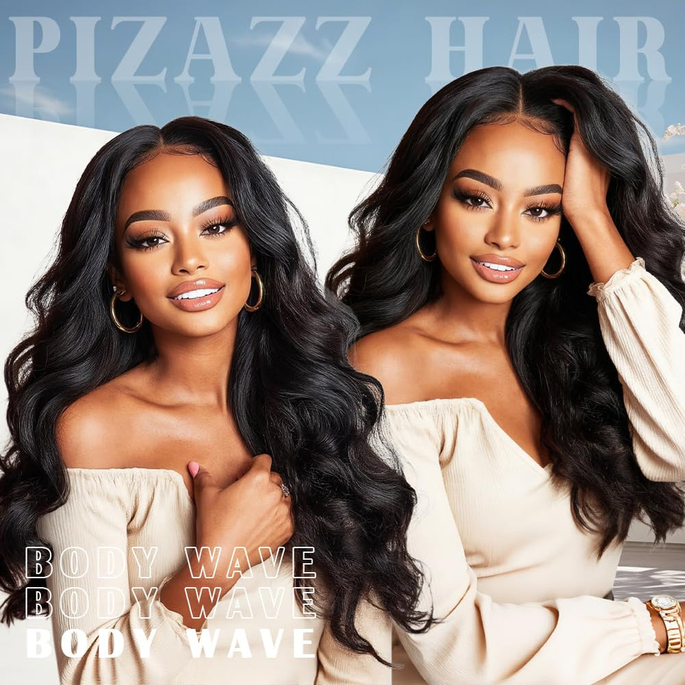 Pizazz package includes wig, luxury bag, 5D lashes, and cap.