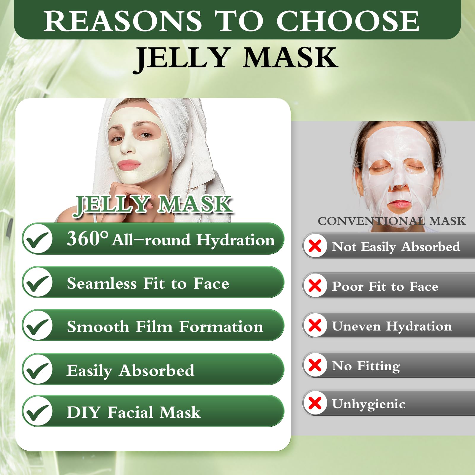 Pjordo Peel-off mask layer demonstrates clean removal and refreshed skin.