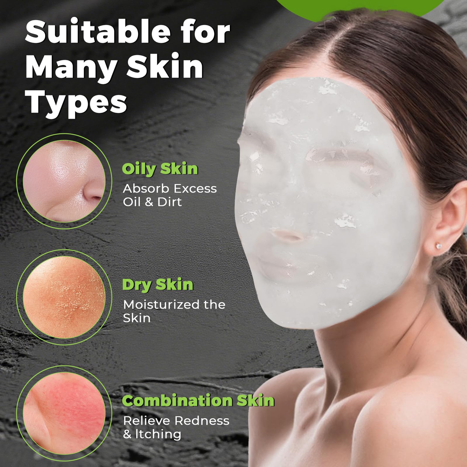 Pjordo Powder Jelly Mask peel-off close-up showing easy removal.