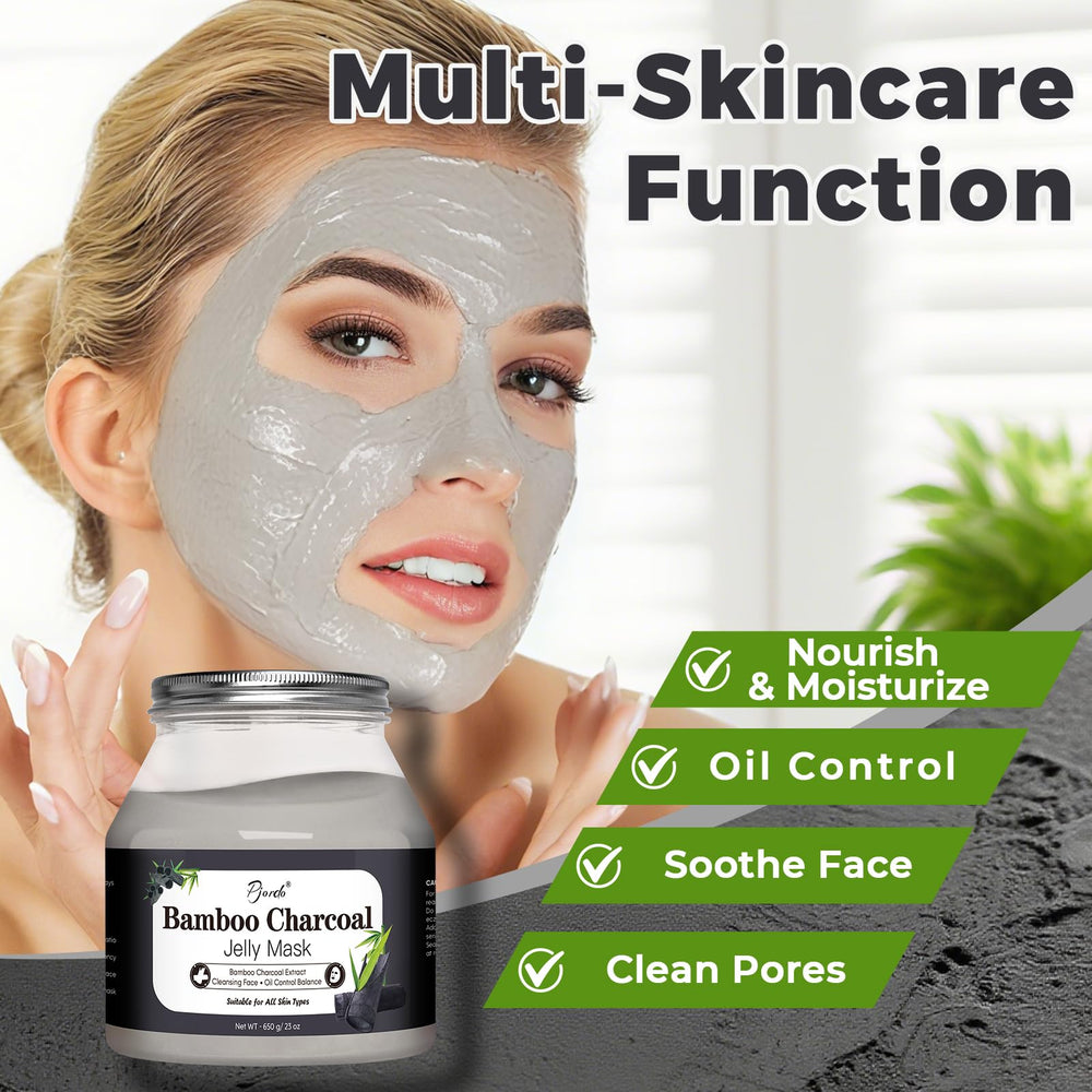 Pjordo Powder Jelly Mask texture close-up ready to apply.