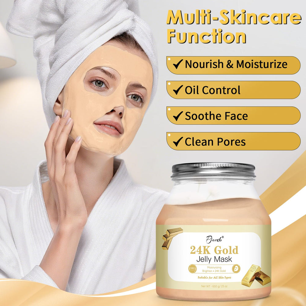Pjordo Powder Jelly Mask texture detail highlighting smooth gel consistency