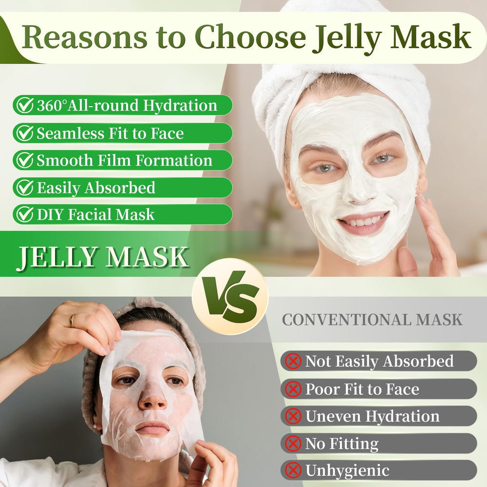 Pjordo Powder Jelly Mask 15-20 minute wait suggests gentle, enjoyable treatment.