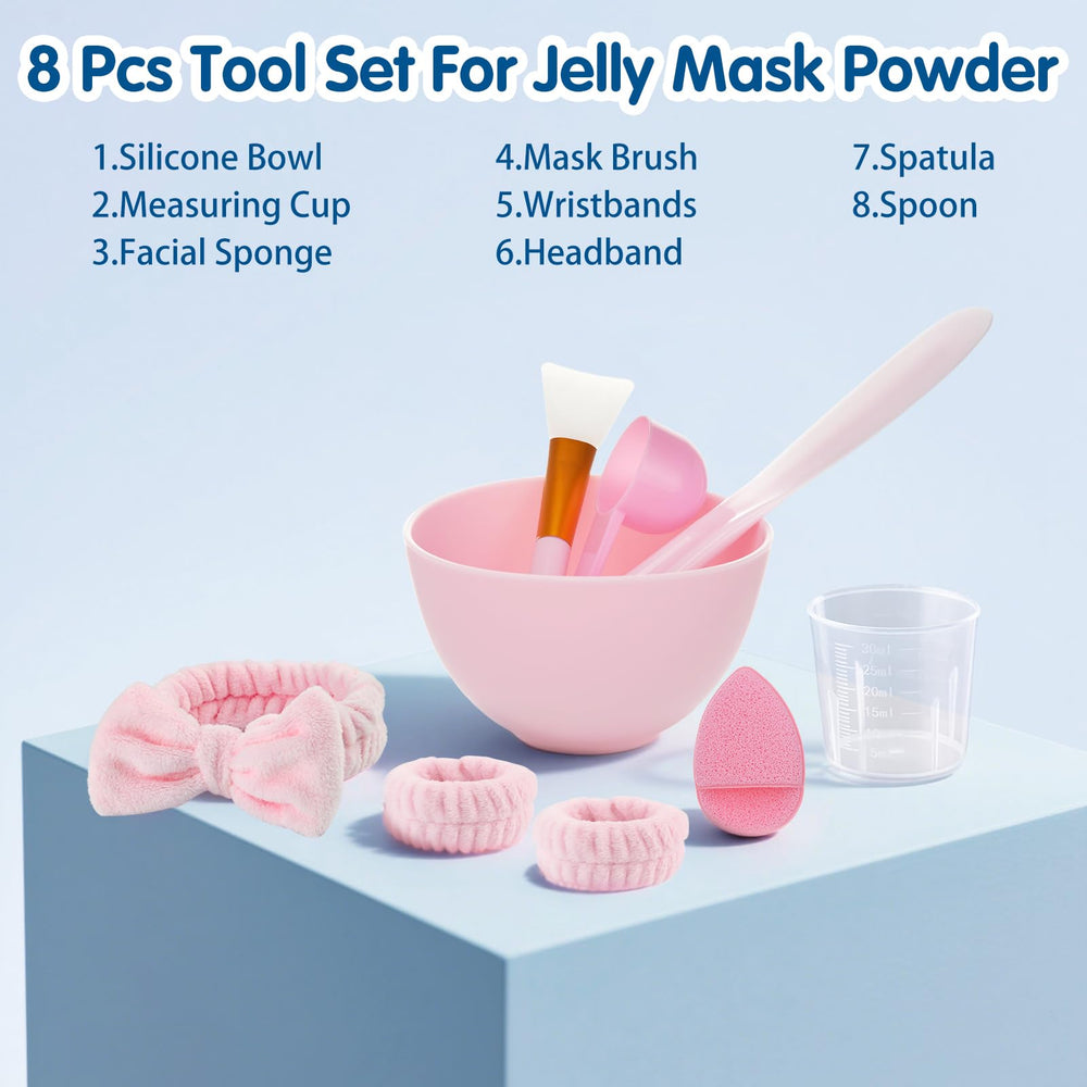 Pjordo silicone bowl with measuring cup for accurate mixing