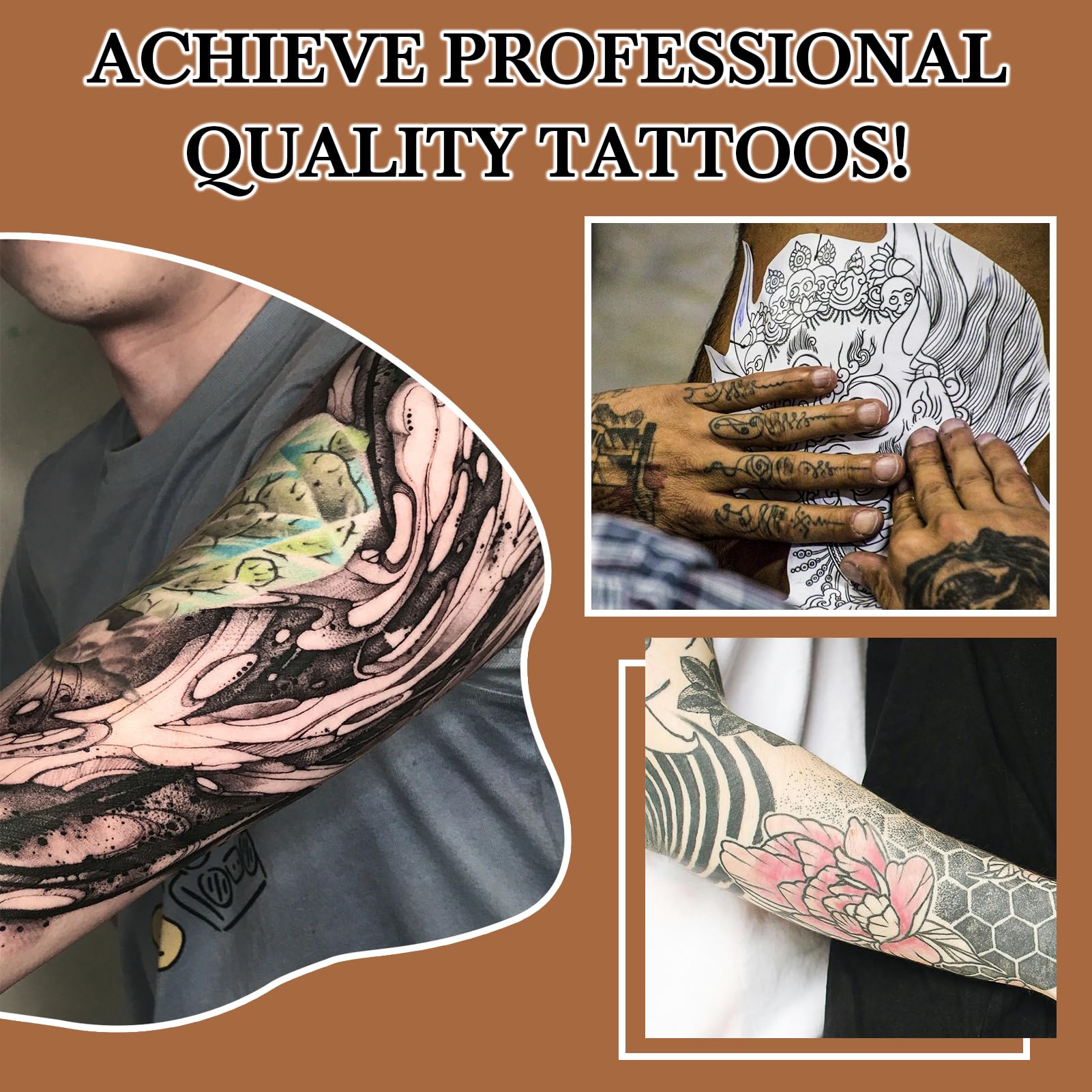 Gel is applied with transfer paper for easy use