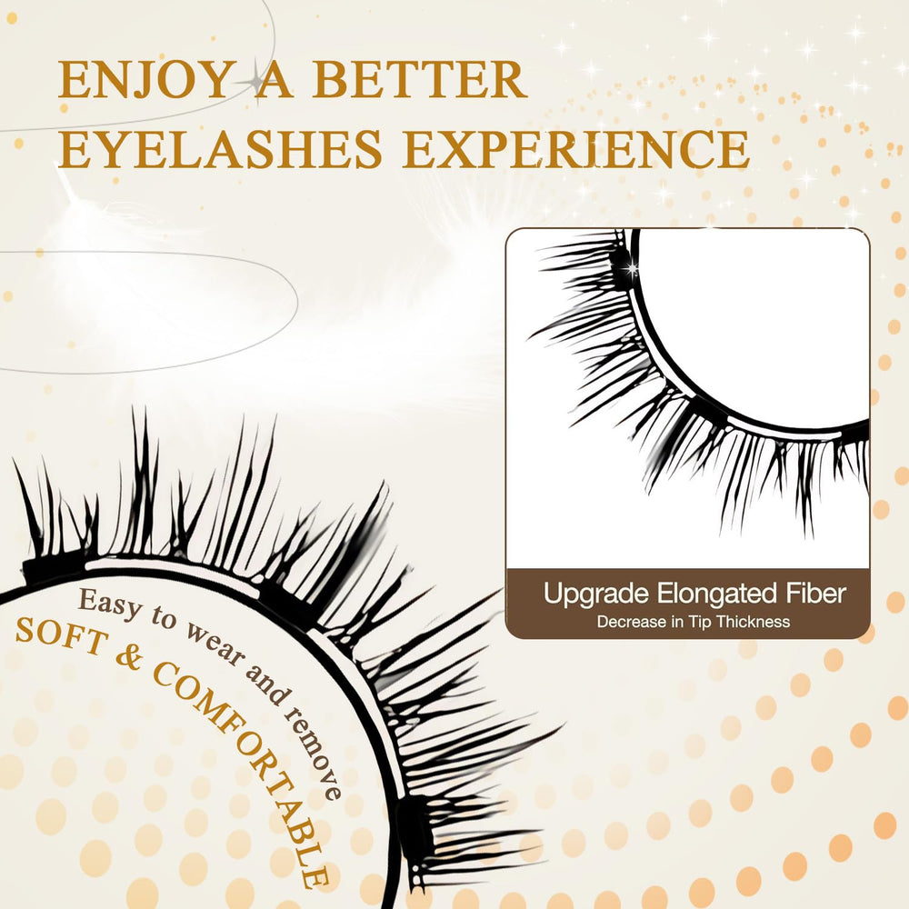 PKsiauya Ginani lightweight lashes stay comfortable through busy days.