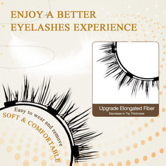 Travel-ready Hunnyfit magnetic lashes stay put during busy days and events.