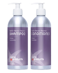 Plaine Products Citrus Lavender shampoo bottle, eco-friendly packaging for all hair types.