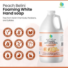 Foaming lather from Plainly Earth antimicrobial hand soap with smooth, refreshing wash.