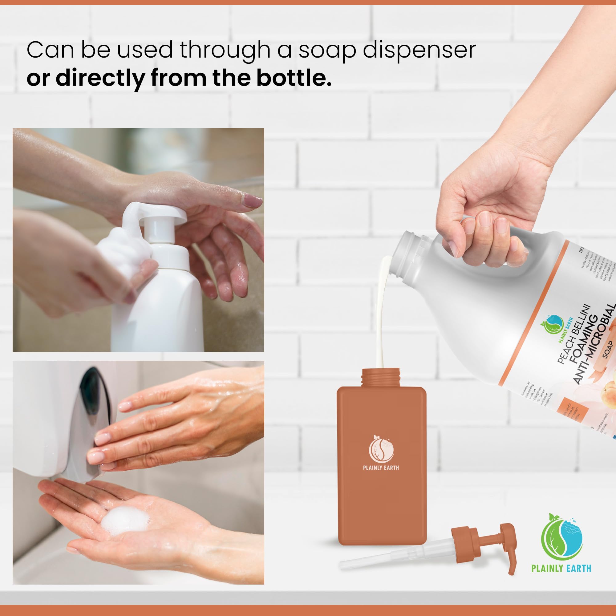 Eco-friendly refill packaging by Plainly Earth reduces waste.