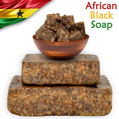 Plant Guru African Black Soap 3 lb bulk bars displayed for family use