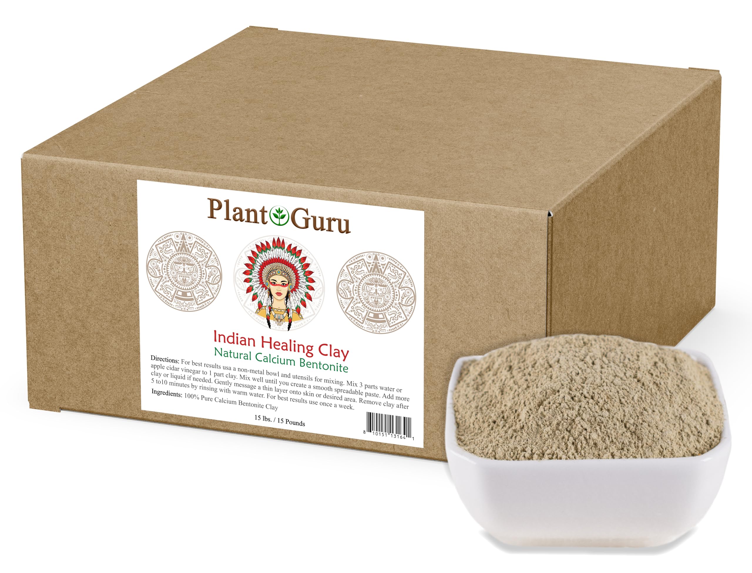 Plant Guru calcium bentonite clay powder bulk packaging for deep cleansing