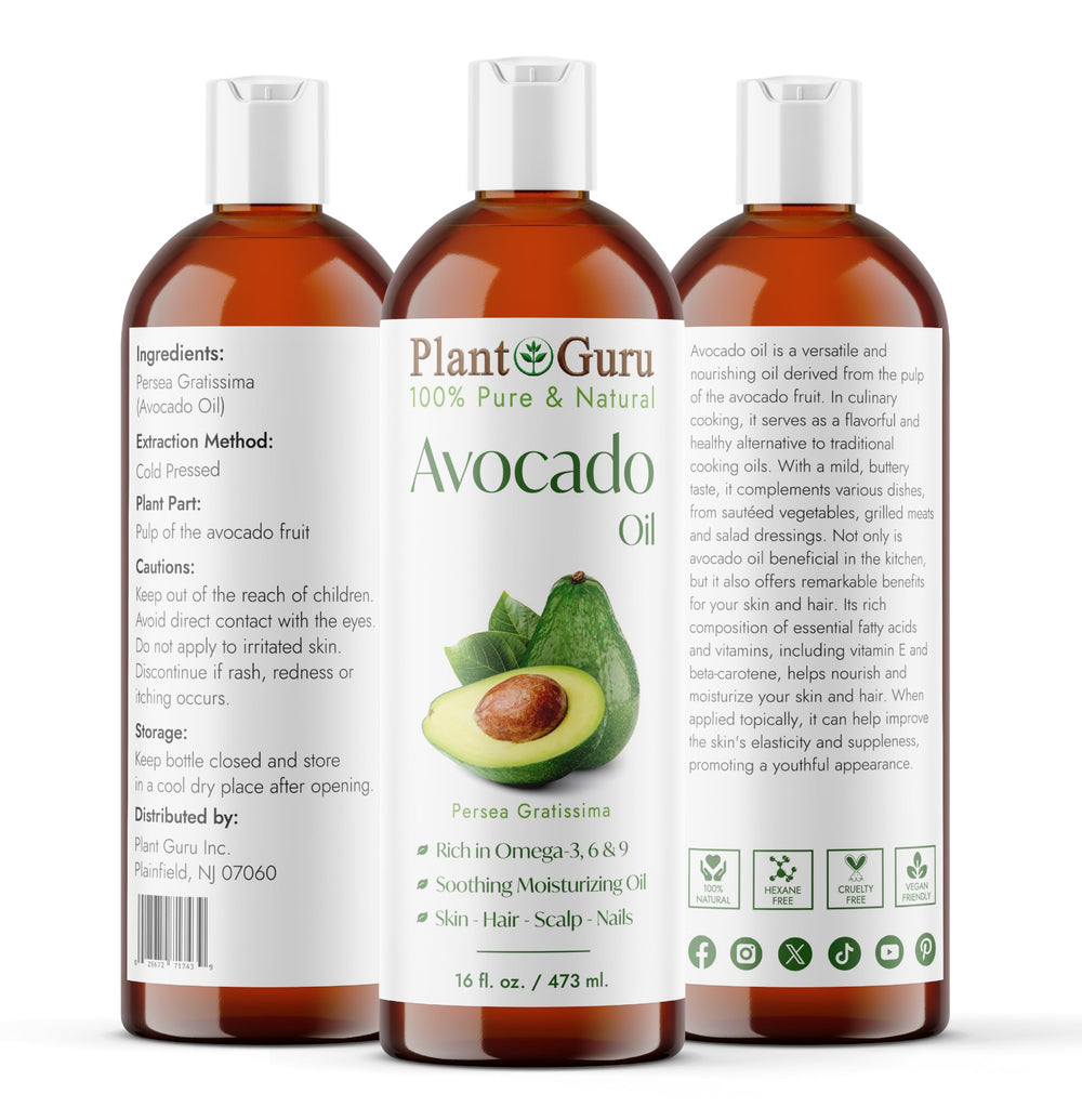 Plant Guru carrier oil set packaging for easy DIY blends and aromatherapy