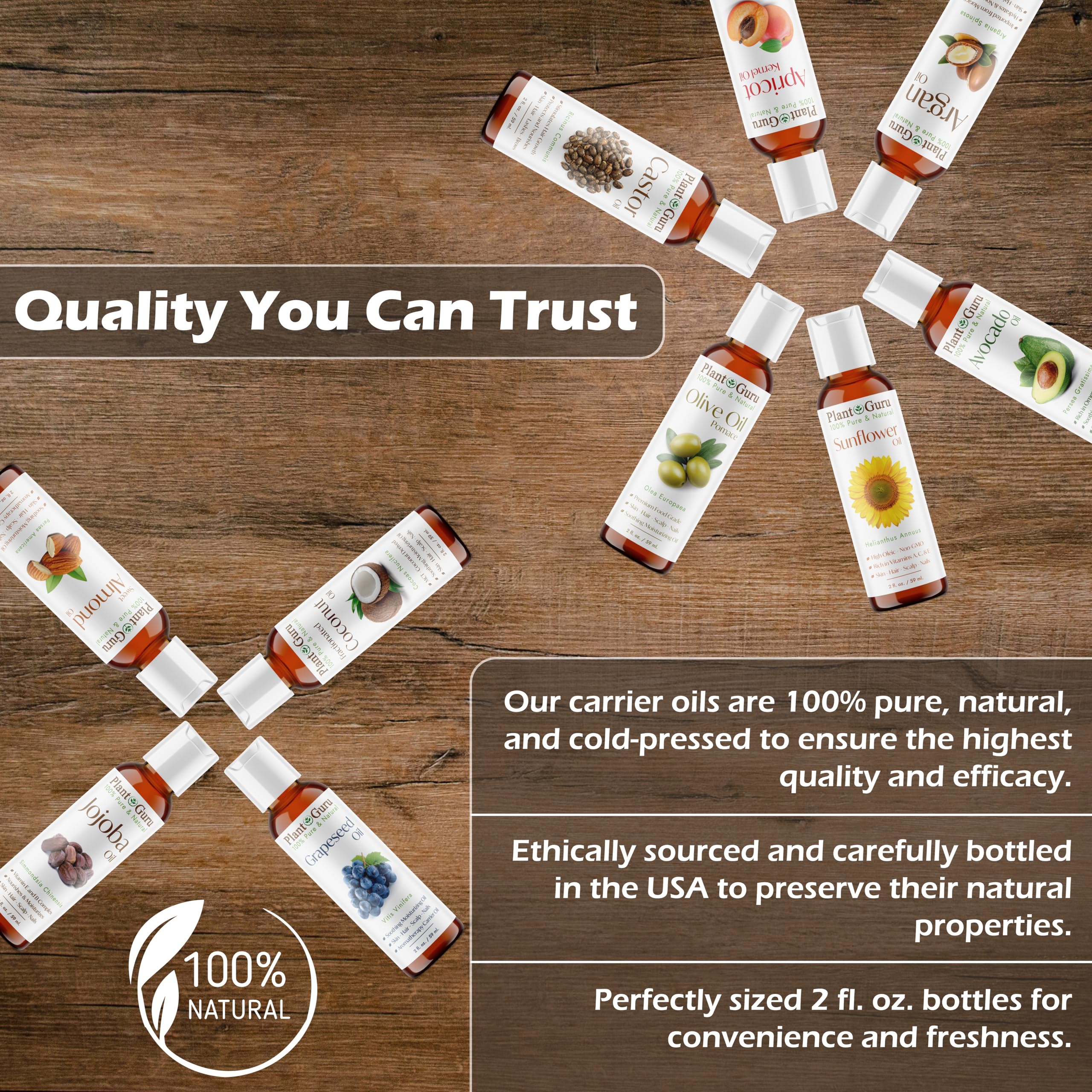 Plant Guru Fractionated Coconut Oil lightweight carrier for massage blends