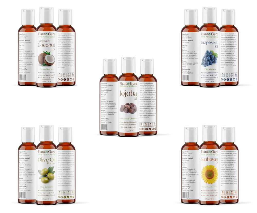 Plant Guru Jojoba Oil balances moisture like natural skin sebum