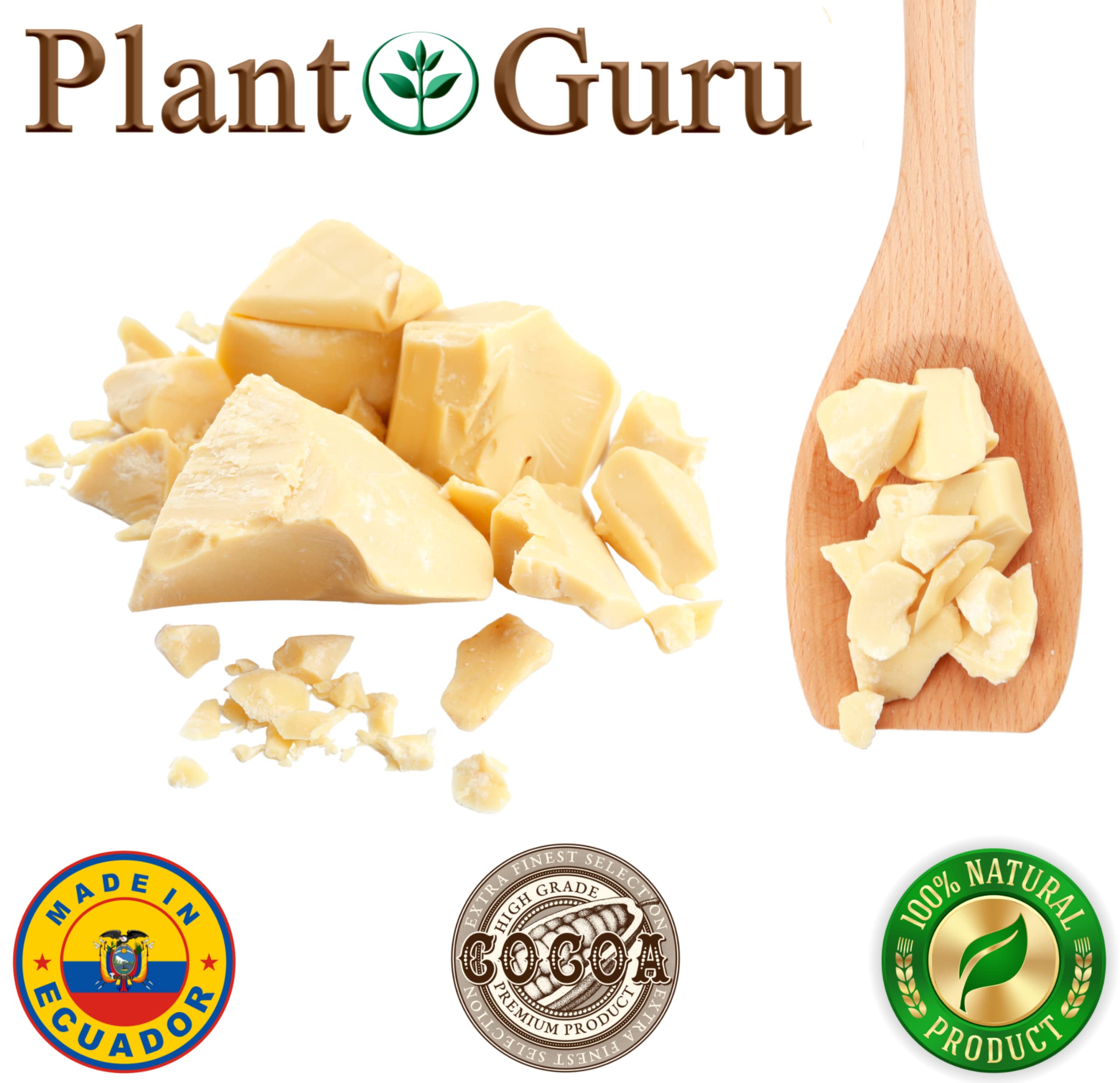 Plant Guru Lip balm and moisturizer base, cocoa butter for DIY beauty products.