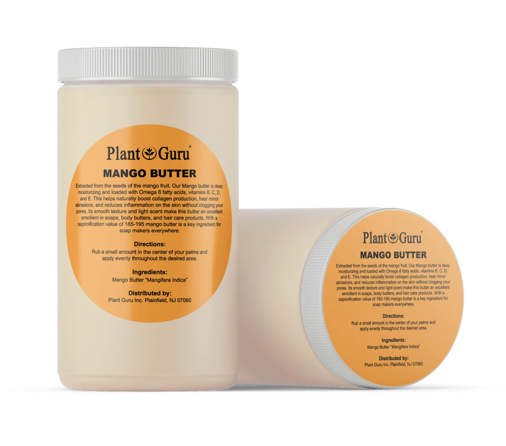 Plant Guru Mango Butter texture close-up for creamy moisturization