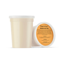 Scoop of Plant Guru Mango Butter showing rich texture for moisturizing skin.