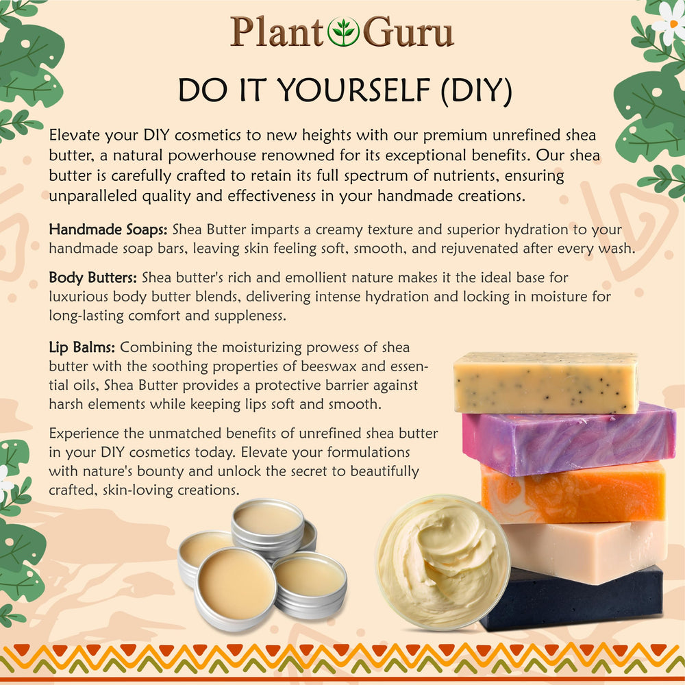 Plant Guru Natural fatty acids shine through in rich shea butter