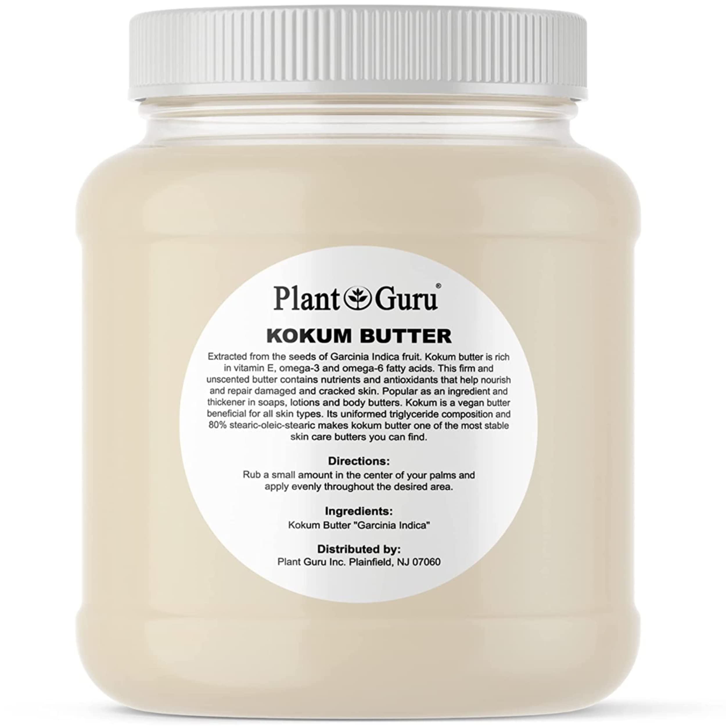 Plant Guru Kokum Butter bulk block, vegan base for skincare formulations