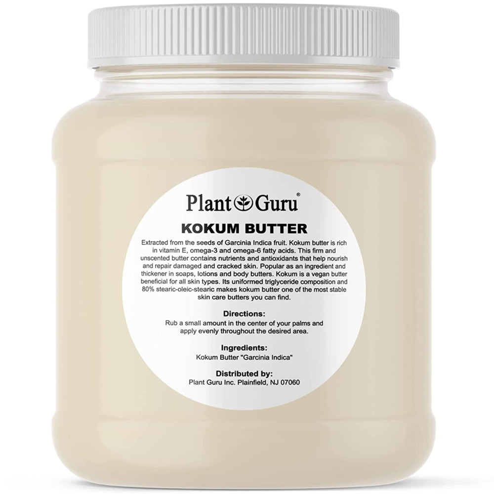 Plant Guru Kokum Butter bulk block, vegan base for skincare formulations