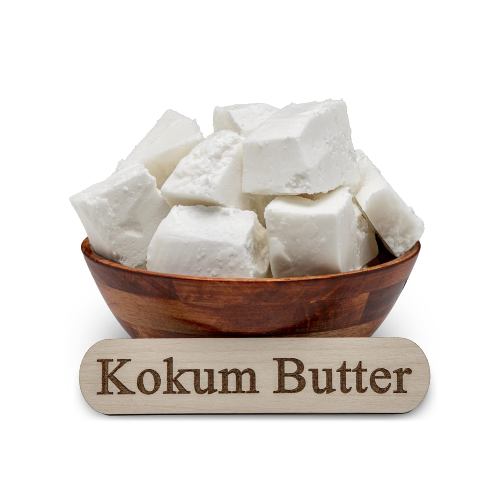Kokum Butter ingredient label highlighting vegan skincare base by Plant Guru.