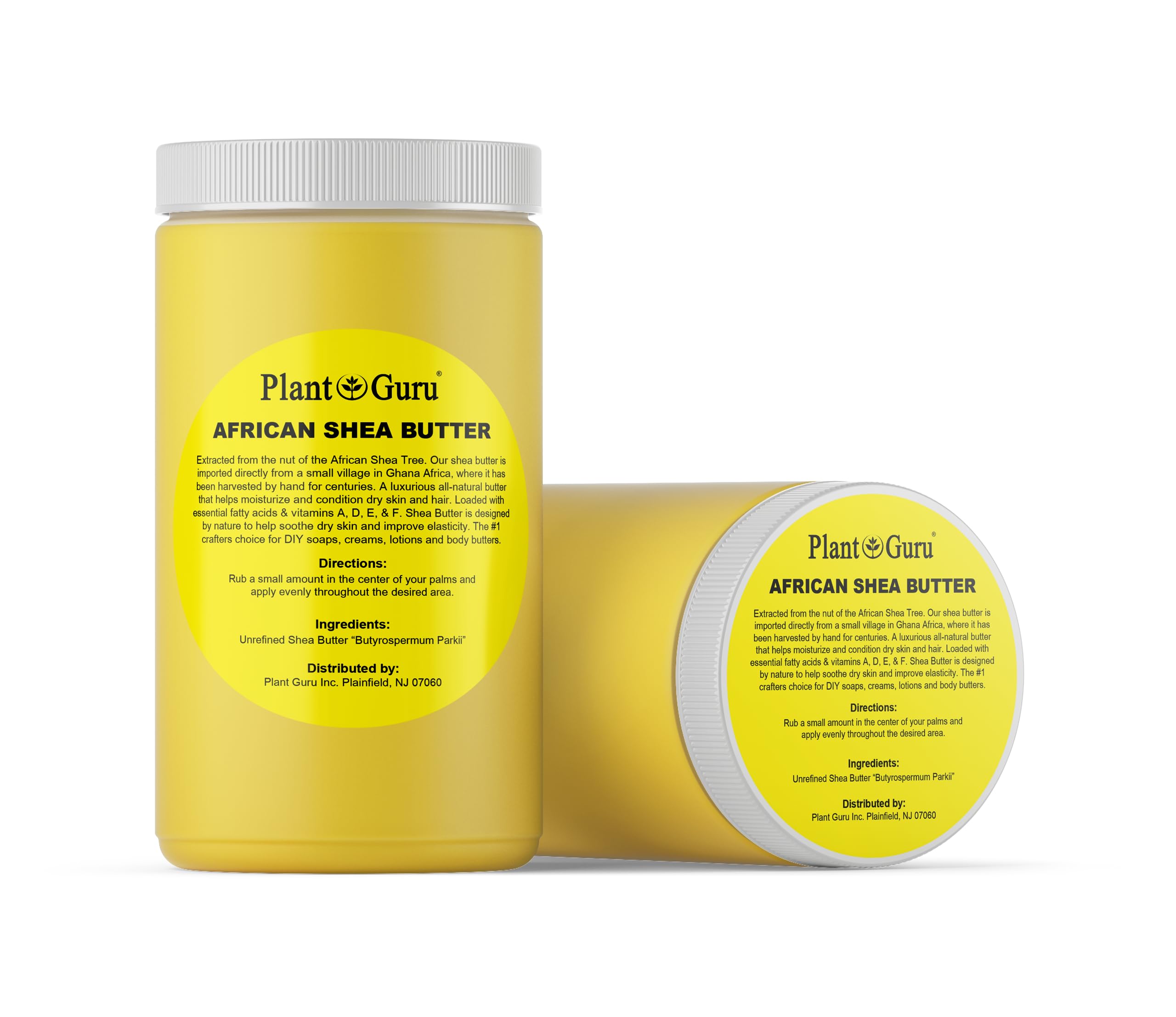 Plant Guru Shea Butter for dry skin provides lasting moisture