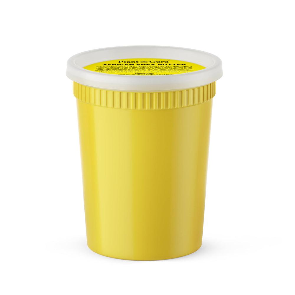 Plant Guru Raw African Shea Butter 32 oz bulk; natural moisturizer for skin.
