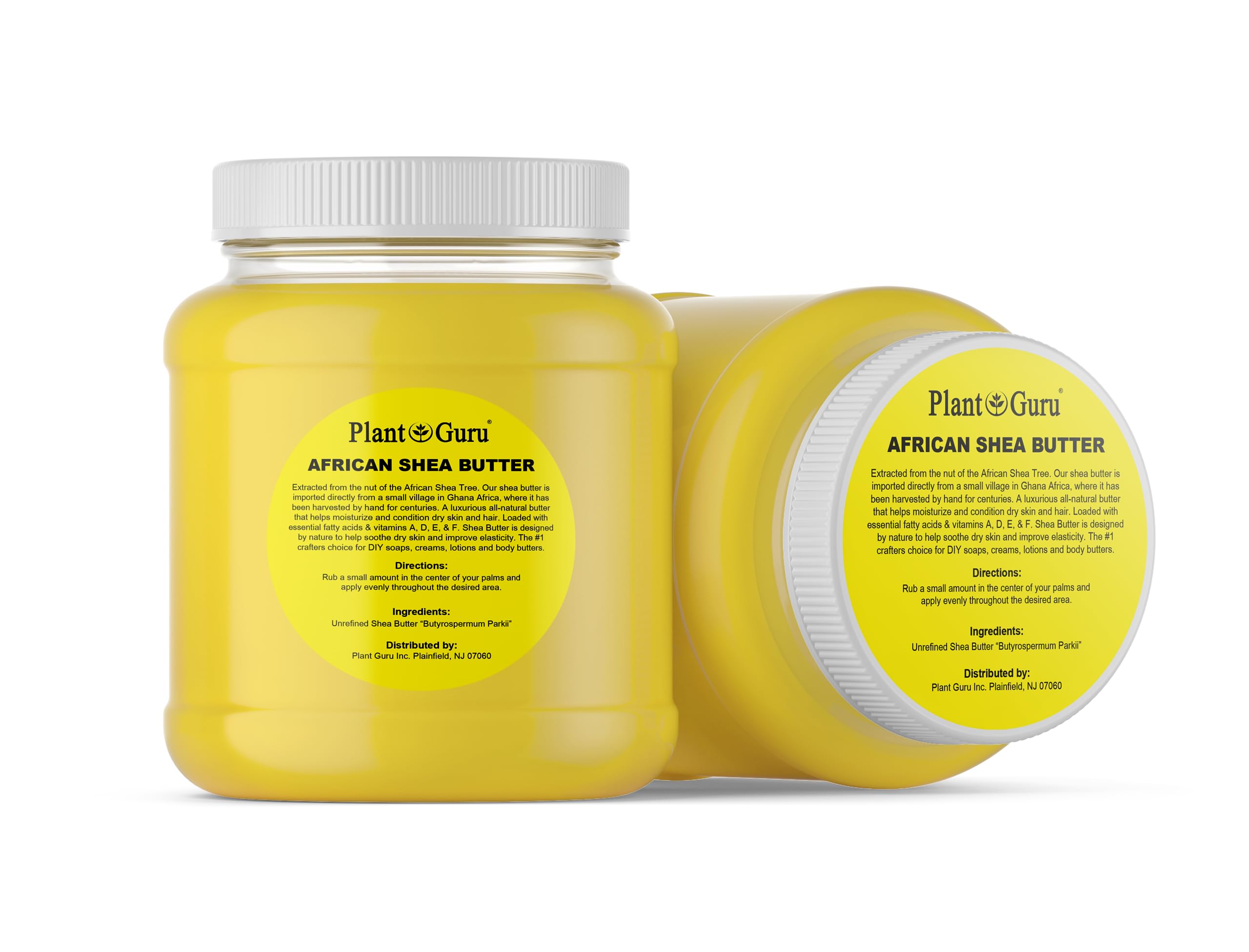 Plant Guru shea butter texture close-up highlighting creamy, nourishing consistency