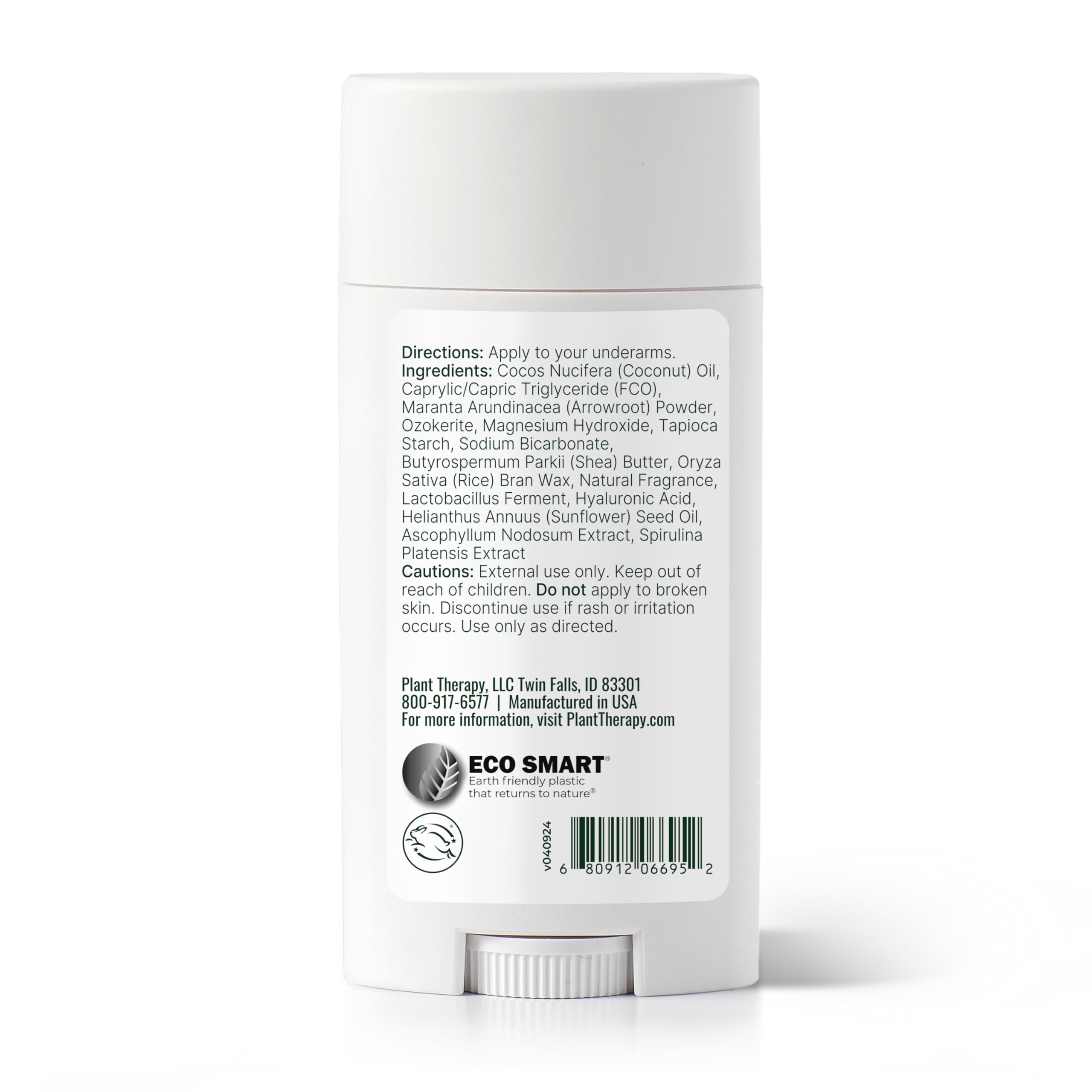 Plant Therapy Coconut Ylang Ylang Deodorant packaging eco-smart design.