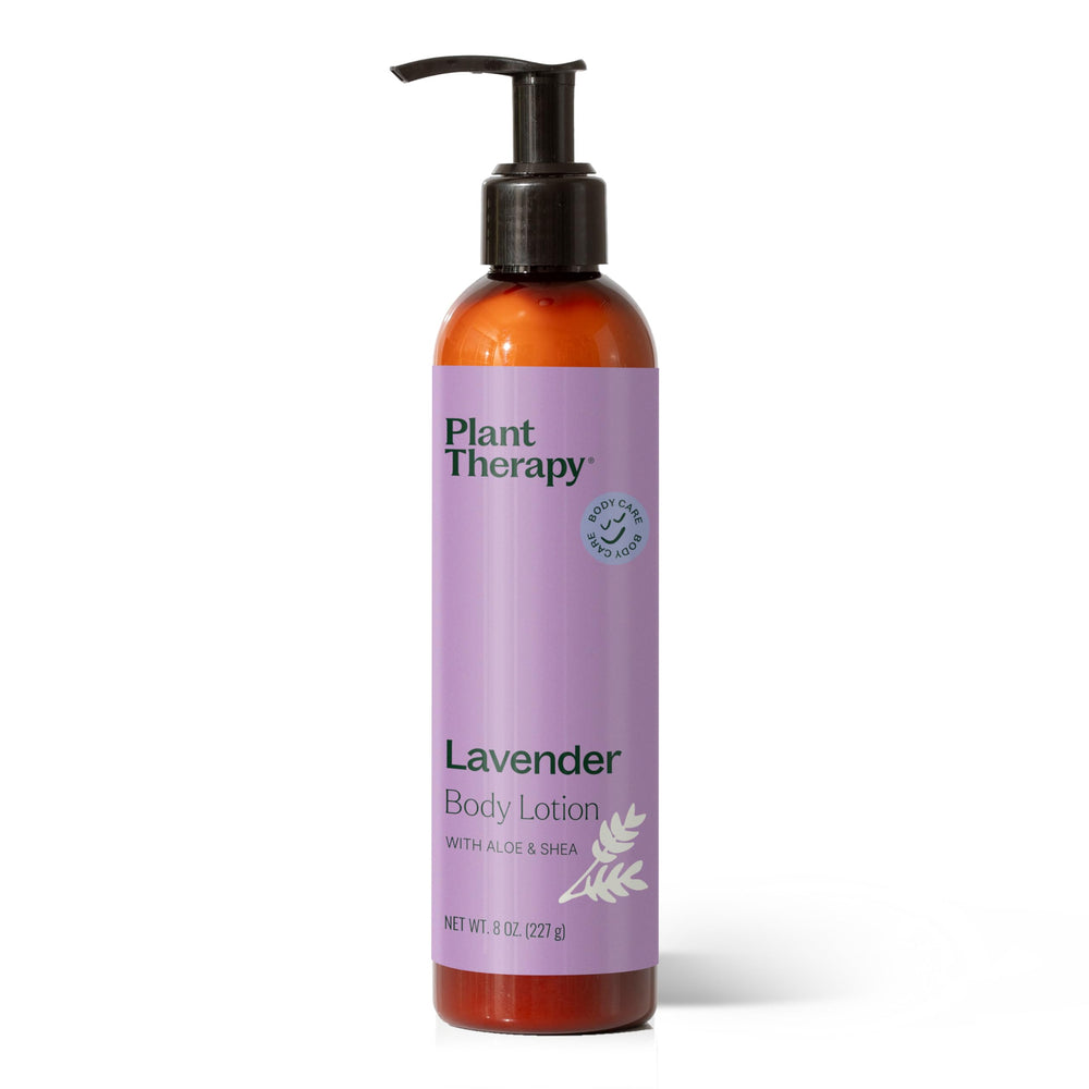Plant Therapy Lavender Body Lotion bottle for hydrated, silky skin.