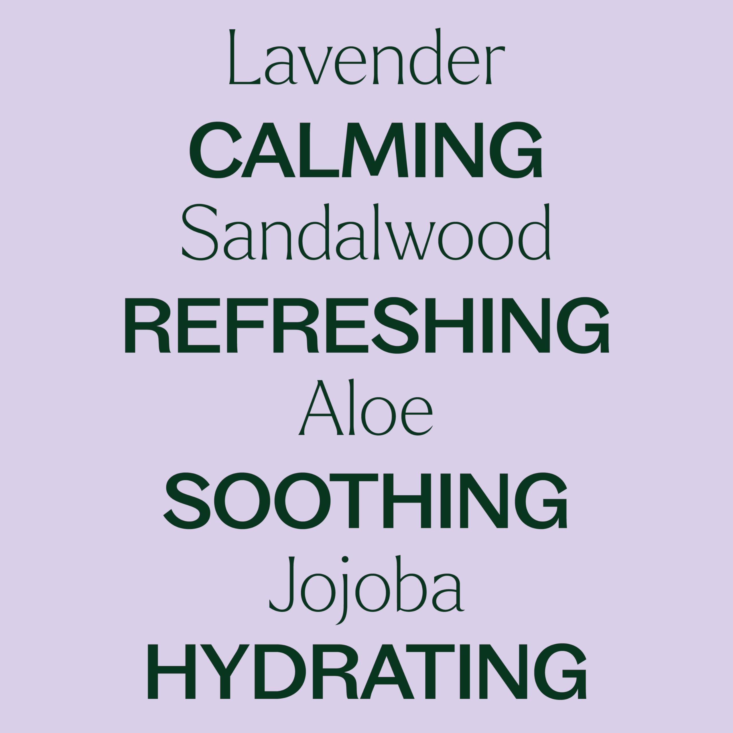 Plant Therapy Lavender Sandalwood lather on skin for gentle cleansing.